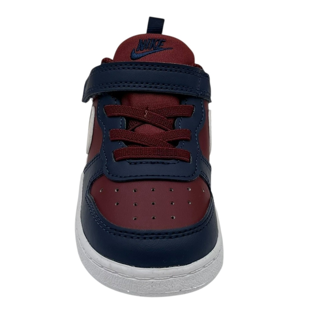 Nike Court Borough Low Toddler Boys Slip-on Sneakers Size 7 Dark Team Red Blue - Picture 7 of 15